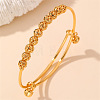 Adjustable Brass Charm Bangles WGD0058-05-1