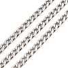 304 Stainless Steel Cuban Link Chains CHS-K016-02A-P-1
