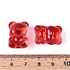 Baking Paint Transparent Glass Beads DGLA-N018-02F-4