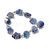 Electroplated Raw Rough Natural Amethyst Beads Strands G-Z131-J02-09-3