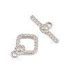 Brass Toggle Clasps KK-G548-34D-P-3
