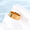 201 Stainless Steel Wide Band Finger Rings RJEW-K252-02F-G-3