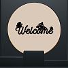 Laser Cut Basswood Welcome Sign WOOD-WH0123-096-4