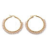 Beaded Hoop Earrings EJEW-JE03830-03-4