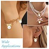 6Pcs 3 Styles Brass Plastic Pearl Pendants KK-CJ0005-53-7