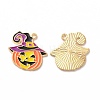 Halloween Alloy Enamel Pendants PALLOY-F299-01KCG-1