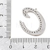 Brass Micro Pave Clear Cubic Zirconia Pendants CU-CBA8481-01P-C-3