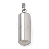 304 Stainless Steel Openable Urn Ashes Pendants STAS-M084-05F-1