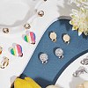30Pcs 3 Colors 304 Stainless Steel Clip on Earring Pads STAS-SC0004-27-5