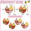 8Bags 2 Styles Alloy Enamel Pendants ENAM-FS0004-40-3