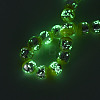 Luminous Handmade Lampwork Silver Foil Beads Strand FOIL-N029-03B-4