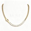 Brass Pave Clear Cubic Zirconia Tennis Necklaces WGA050F-01-4