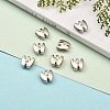 Letter Slider Beads for Watch Band Bracelet Making ALRI-O012-W-NR-4