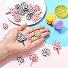 18Pcs 6 Styles Handmade Polymer Clay Pendants CLAY-YW0002-68-4