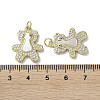 Brass Micro Pave Cubic Zirconia Pendants KK-G485-21B-G-3