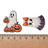 Halloween Opaque Printed Acrylic Pendants OACR-Z032-01-3