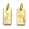 Brass Charms KK-B028-02G-2