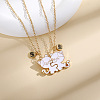 Alloy with Enamel Pendant Necklaces PW-WG800FB-01-2