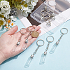 12Pcs Glass Bottle Keychain KEYC-UN00022-4