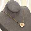 Brass Micro Pave Cubic Zirconia Star Oval Pendant Necklaces NJEW-R018-04G-01-3