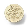 Best Wishes Wax Seal Brass Stamp Heads AJEW-M038-01M-G-2