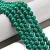 Synthetical Turquoise Gemstone Round Bead Strands TURQ-R035-8mm-02-5