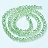 Electroplate Glass Faceted Rondelle Beads Strands EGLA-D020-6x4mm-34-2