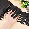   2 Meters PU Imitation Leather Tassels Trimming DIY-PH0010-44A-02-3