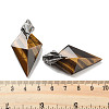 Natural Tiger Eye Pendants G-K338-10AS-05-3