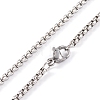 Stainless Steel Box Chain Necklaces LS-NJEW-P304-01D-3