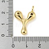 Rack Plating Brass Micro Pave Cubic Zirconia Pendants KK-A200-24G-Y-3