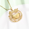 304 Stainless Steel Pendant Cable Chain Necklaces for Men Women NJEW-K308-03E-G-1