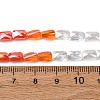 Electroplate Glass Beads Strands EGLA-D300-05-14-4