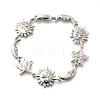 Brass Link Bracelets for Women BJEW-C118-01P-5