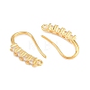 Brass Rhinestone Earring Hooks KK-C261-01C-G-2
