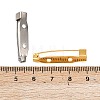 2 Holes Iron Brooch Pin Back Safety Catch Bar Pins IFIN-X0029-01-4