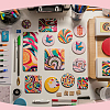 12Pcs Porcelain Heat Transfer Sublimation Blank Pendant Decorations AJEW-SP0002-19A-6