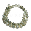Dyed Imitation Jade Glass Beads Strands GL-Z001-02B-09-3
