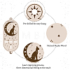 DIY Poplar Wood Dowsing Pendulum Holders HJEW-CN0001-23H-3