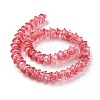 Transparent Glass Beads Strands LAMP-H061-01A-04-3