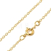 Brass Cable Chain Necklaces X-SW028-G-2