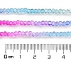 Transparent Painted Glass Beads Strands DGLA-A034-T1mm-A14-3