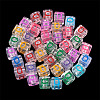 50Pcs Acrylic European Beads MACR-TADJ0001-13Q-4