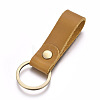 Cowhide Leather Keychain X-KEYC-WH0014-A03-2