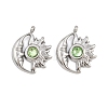 304 Stainless Steel Rhinestone Pendants STAS-Z166-24P-08-1