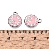 Rack Plating Alloy Enamel Pendants ENAM-N070-01A-02P-03-3