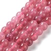 Dyed Natural Malaysia Jade Beads Strands G-G021-02A-09-2