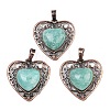 Natural Amazonite Pendants G-A315-04E-R-1