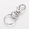 Iron Swivel Clasps with Key Rings X-HJEW-H018-P-2