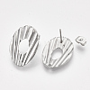 Non-Tarnish 304 Stainless Steel Stud Earring Findings X-STAS-S079-47B-1